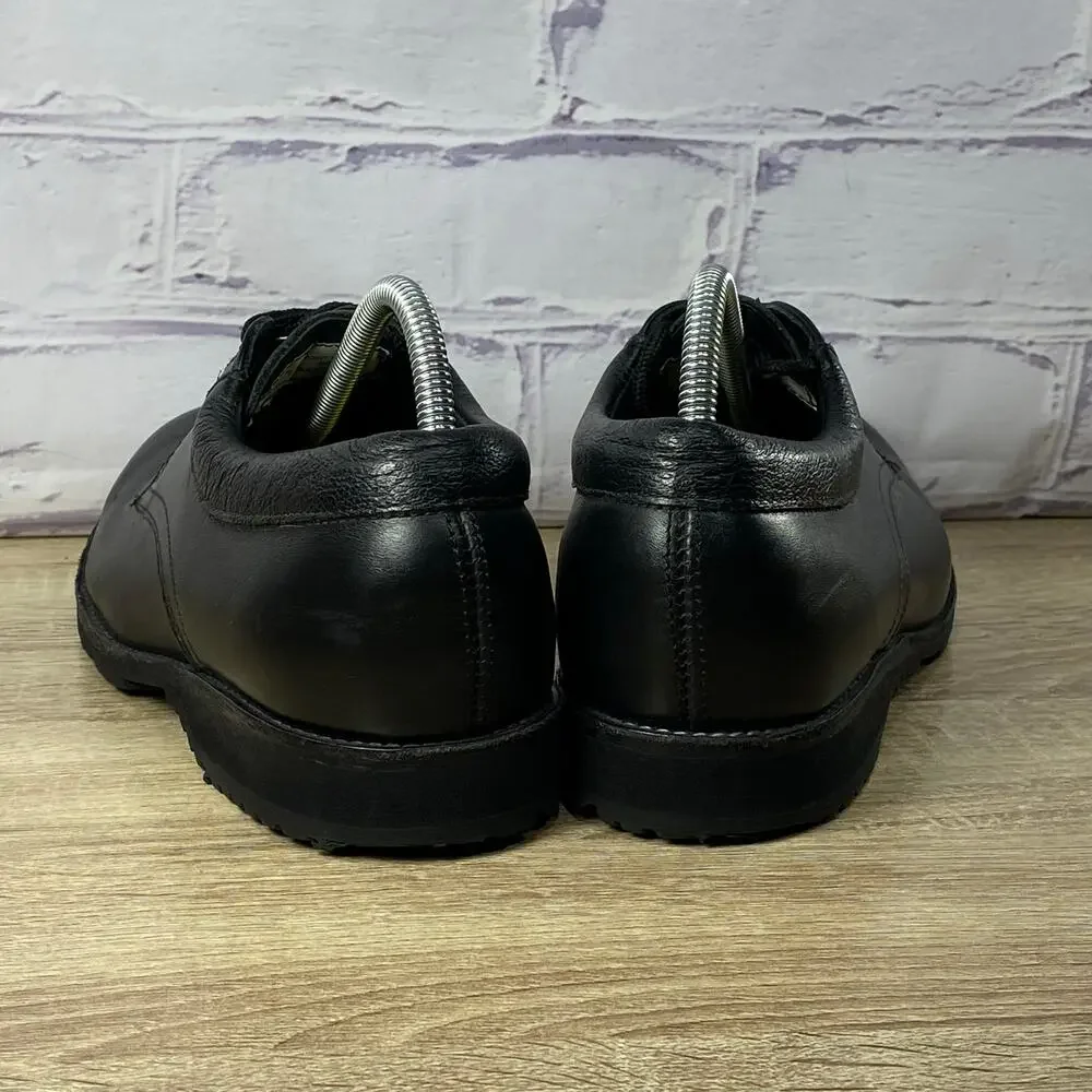 All American Boot MFG Black Leather 630 Oxford Shoes Men's Size 8.5 D Vibram